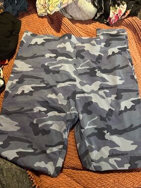 George blue & Navy Camo High-Rise Leggings